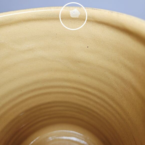 Antique Wisconsin ERIC ANDERSON RED Slip Ware Art Pottery Picher Jug Yellow Dot - Picture 8 of 12